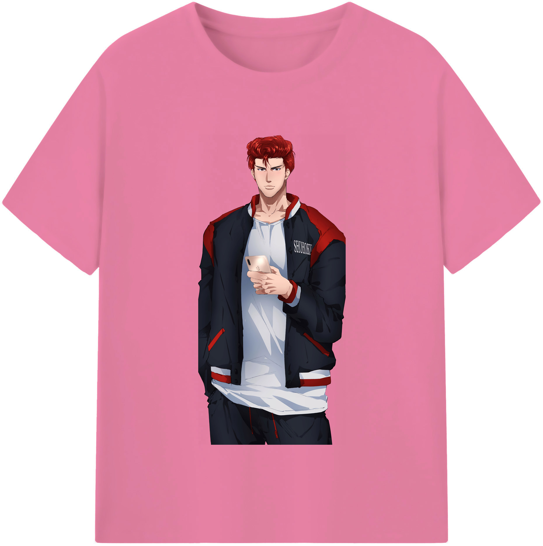 SLAM DUNK／スラムダンク 綿100％半袖Tシャツ（フロントプリント）